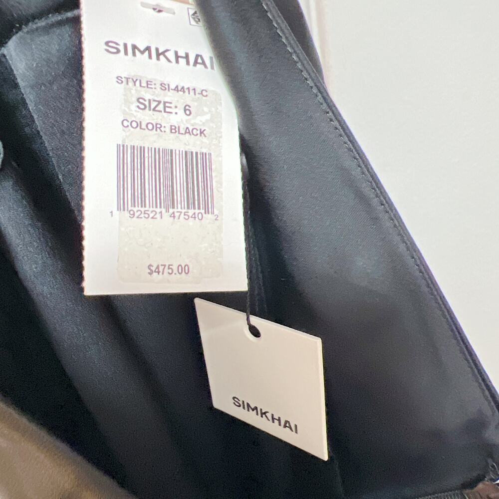 NEW! Jonathan Simkhai Ariah Front Split Hem Pants - Picture 7 of 9